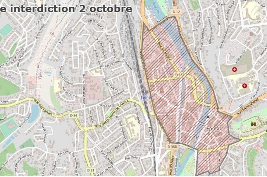 Vosges : Interdiction de manifester samedi au centre-ville d'Epinal