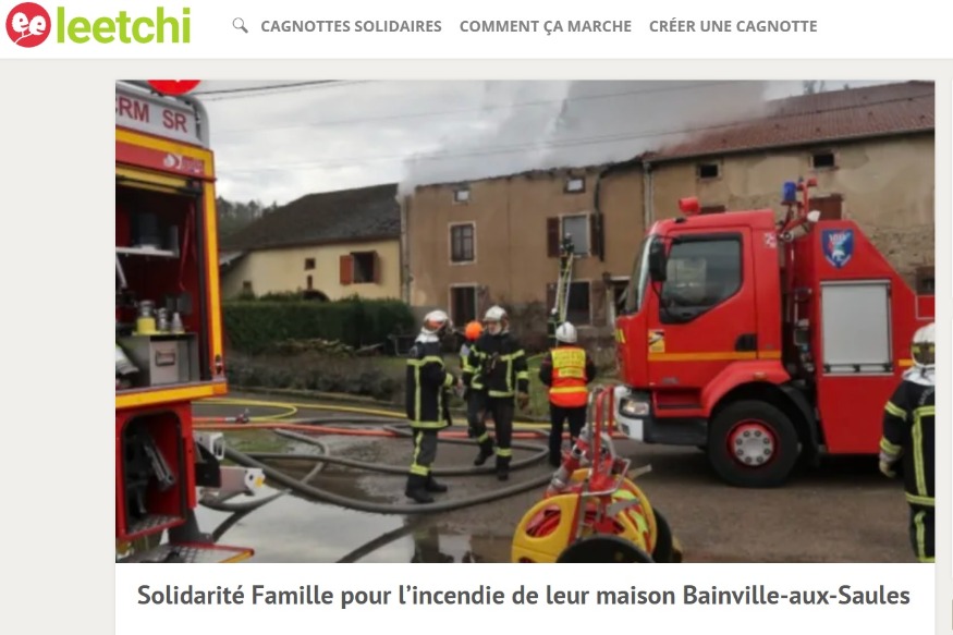 Une cagnotte pour soutenir des Vosgiens victimes d'un incendie